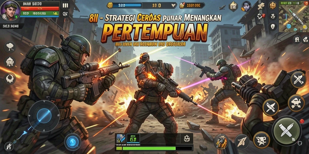 Tampilan gameplay Strategi yang intens dan menantang di 8II.