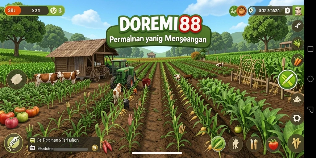 Gameplay seru dan interaktif dalam DOREMI88 tentang pertanian.
