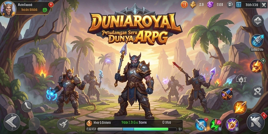 Screenshot menarik dari gameplay DUNIAROYAL yang seru