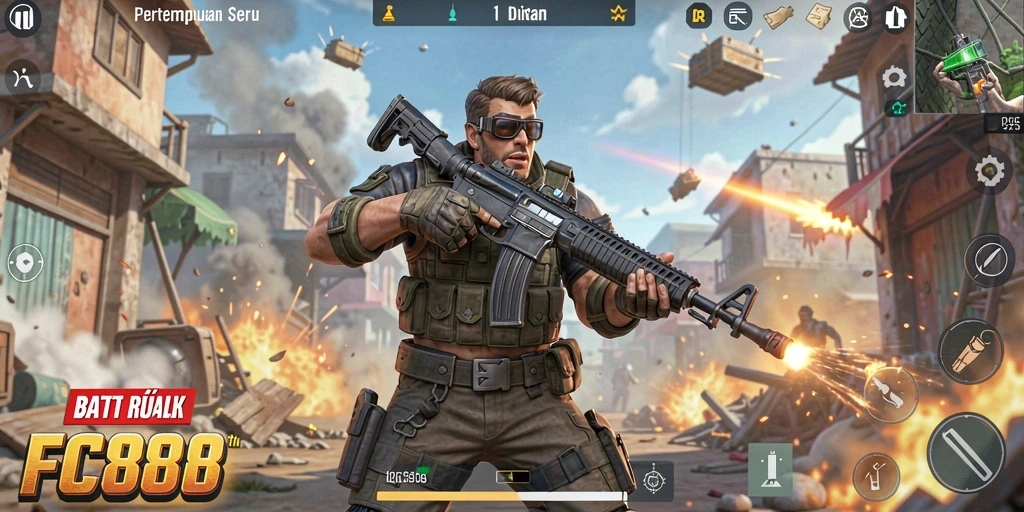 Gameplay Battle Royale yang mendebarkan dan seru di FC888.