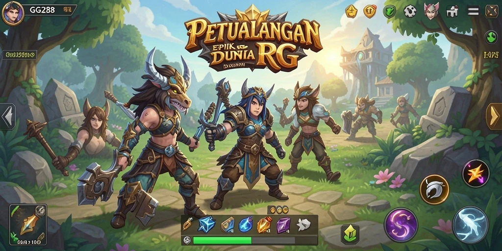 Tampilan gameplay RPG GG288 yang menegangkan.