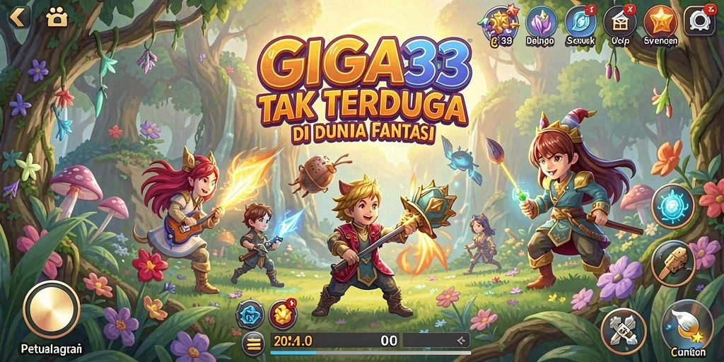 Tampilan gameplay GIGA33 yang memukau dan penuh aksi.