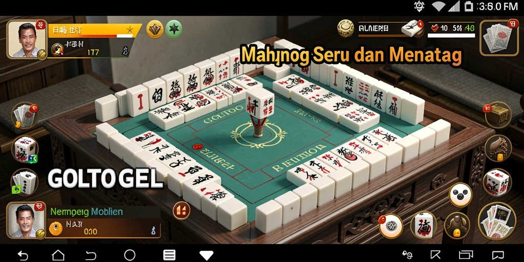 Tampilan gameplay menarik GOLTOGEL saat bermain Mahjong.