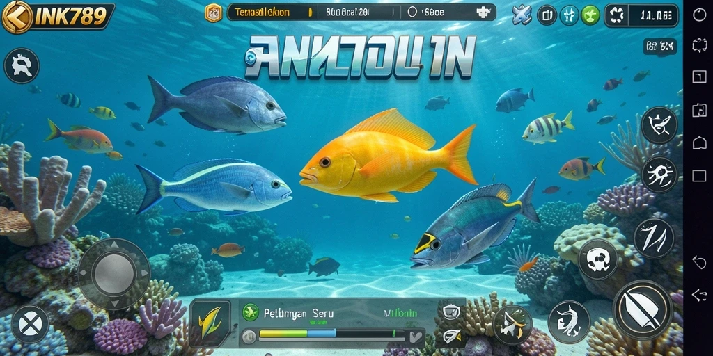 Tampilan daring permainan Tembak Ikan di INK789.