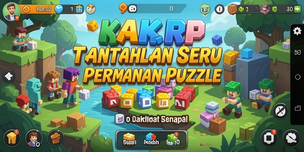 Gameplay KAKRP menunjukkan tantangan menarik dalam permainan puzzle.