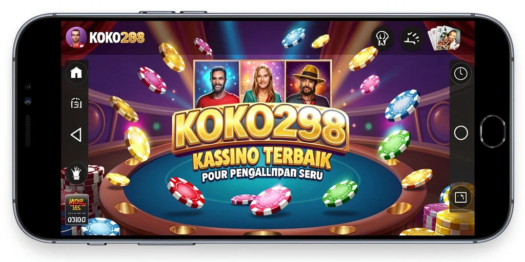 Screenshot gameplay KOKO288 menampilkan suasana Kasino yang mendebarkan.