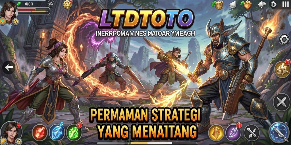 Screenshot LTDTOTO menampilkan aksi pertempuran strategis yang mendebarkan.