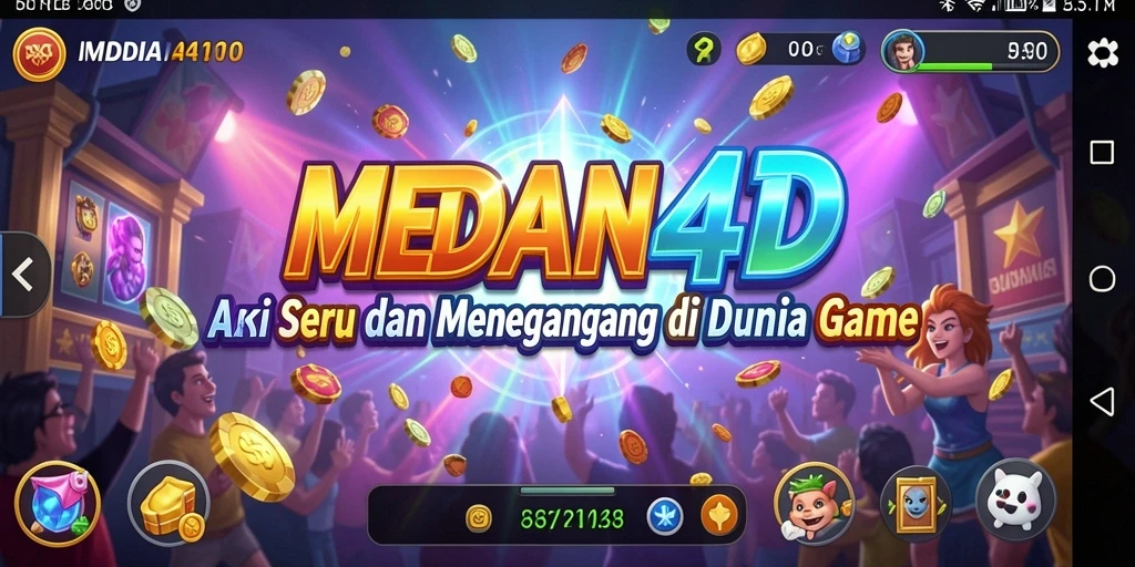 Tangkapan layar menunjukkan aksi mendebarkan dari MEDAN4D.