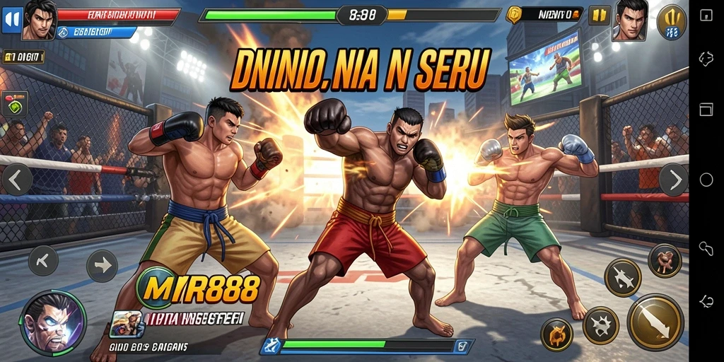 Gameplay seru dalam MR888 dengan aksi bertarung yang mendebarkan.