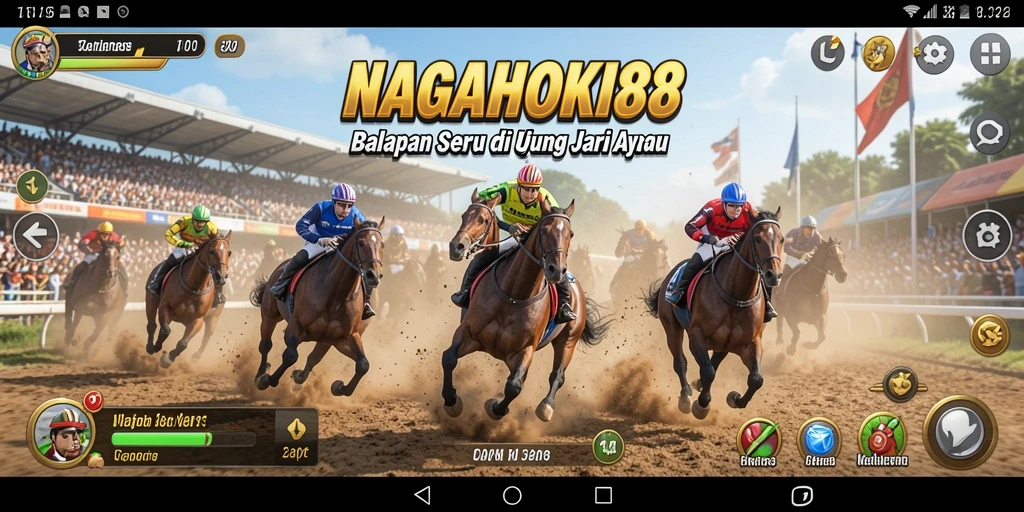 Tampilan gameplay Racing yang mendebarkan di NAGAHOKI88.