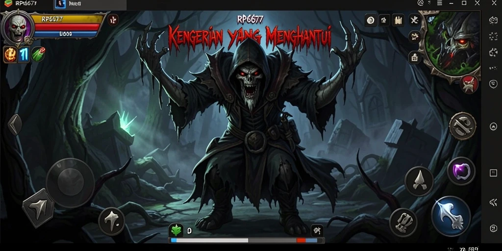 Tampilan gameplay menyeramkan dari RP6677 yang penuh ketegangan.