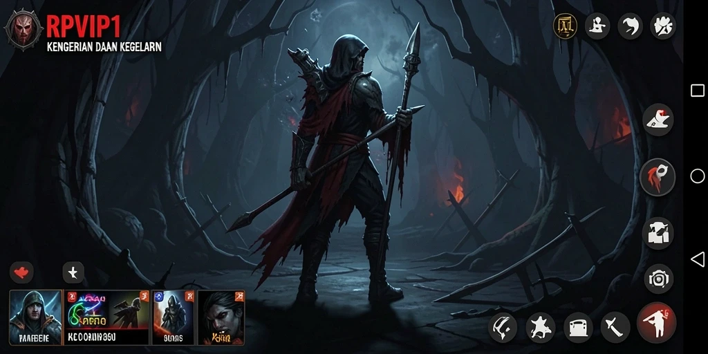 Screenshot RPVIP1 menampilkan suasana gameplay yang menegangkan dan menyeramkan.