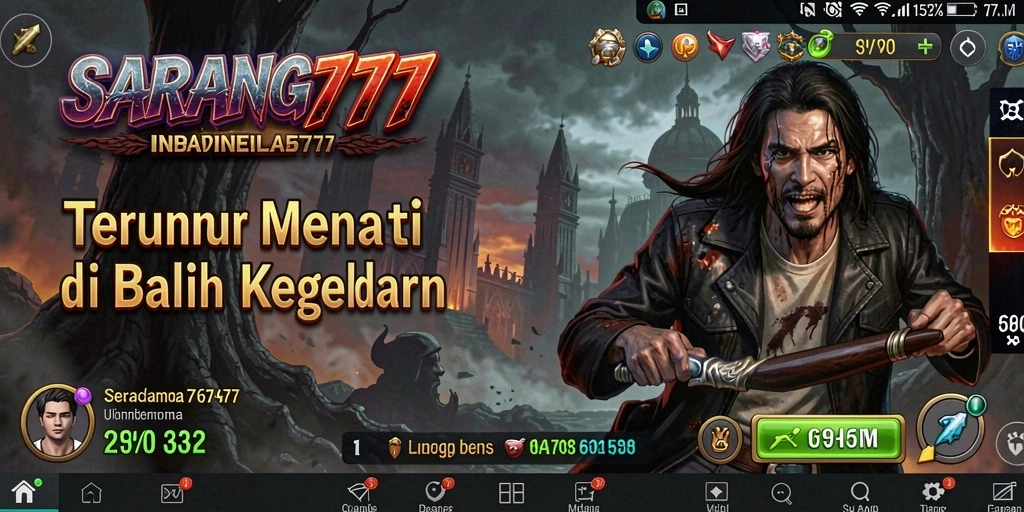 Screenshot menampilkan aksi menegangkan dalam gameplay Horror.
