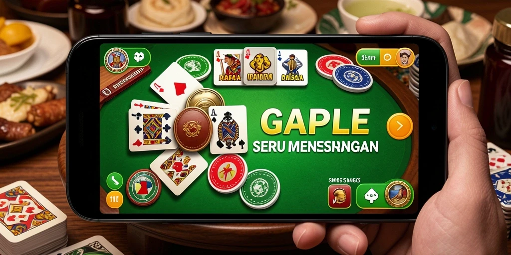 Tampilan gameplay seru dalam game Gaple SM605.