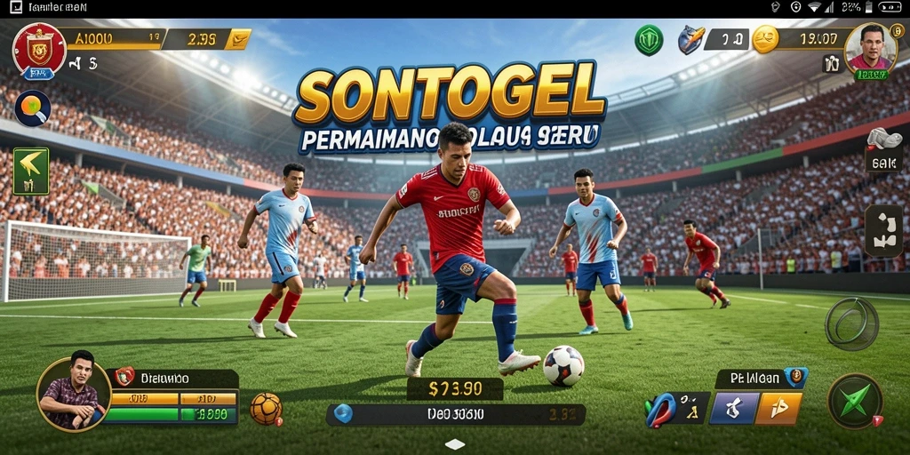 Tampilan utama gameplay SONTOGEL dengan berbagai pilihan olahraga.