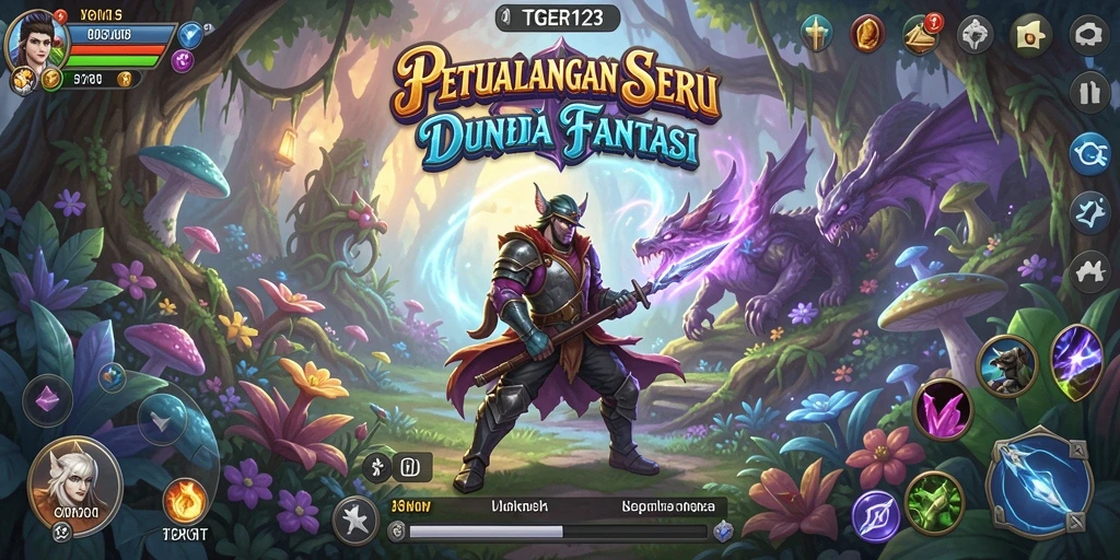 Tampilan epic gameplay TGER123 di dunia petualangan.